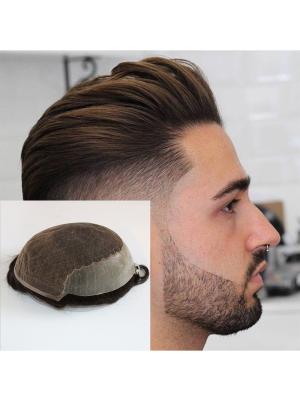 Durable Hairpieces Lace Thin PU Replacement System For Men Toupees